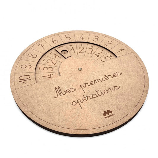 Mazafran Disque "Mes premières opérations" en bois