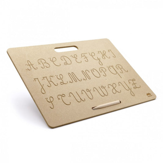 Mazafran Tablette à tracer les majuscules cursives