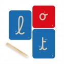 Planches de lettres français à tracer Montessori