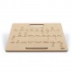 Tablette d'écriture minuscules cursives portative Montessori face