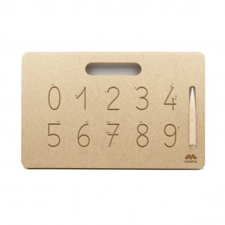 Tablette d'écriture chiffres portative Montessori